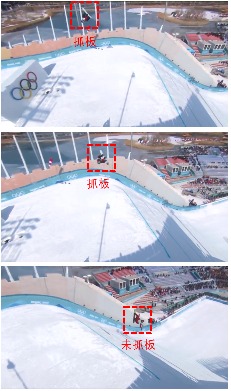 2021级同学研制的冬奥单板滑雪比赛中的选手抓板AI裁判系统测试效果